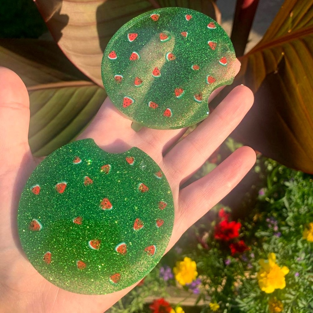 Watermelon Sugar Car Coasters